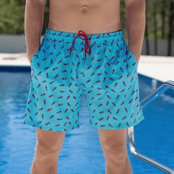 POPSICLE LINED SWIM TRUNKS M